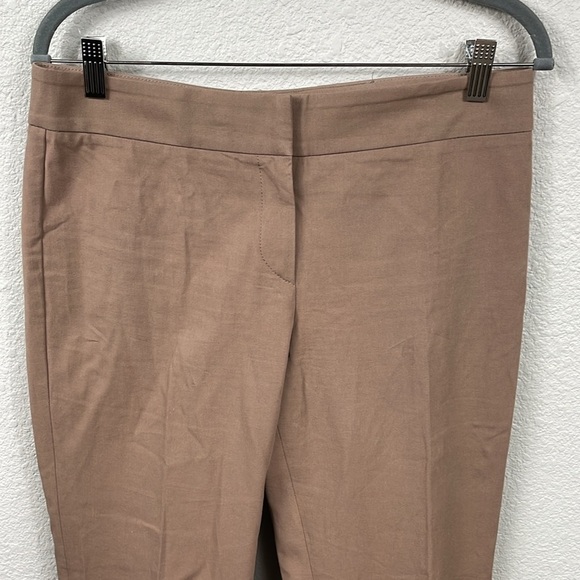 Brunello Cucinelli Brown Straight Leg Trouser Pants Office Career Sz 8 - Picture 2 of 11